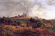 Oehme, Ernst Ferdinand Stolpen Castle oil on canvas